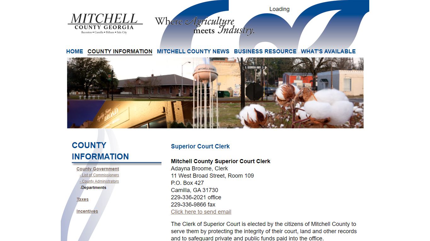 Superior Court Clerk - Mitchell County Georgia